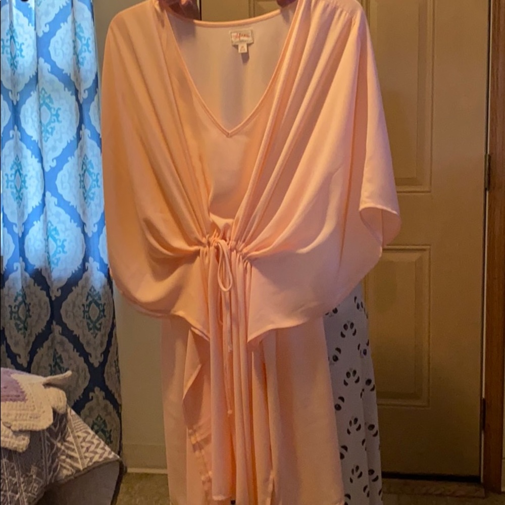Peach blouse